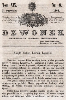 Dzwonek : pismo dla ludu. T. 19, 1868, nr 8
