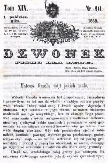 Dzwonek : pismo dla ludu. T. 19, 1868, nr 10