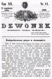 Dzwonek : pismo dla ludu. T. 19, 1868, nr 11