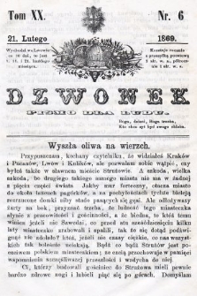 Dzwonek : pismo dla ludu. T. 20, 1869, nr 6