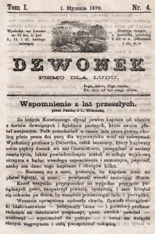 Dzwonek : pismo dla ludu. Nowa Serya. R. 11, 1870, T. 1, nr 4