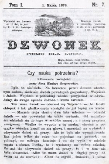 Dzwonek : pismo dla ludu. Nowa Serya. R. 11, 1870, T. 1, nr 7