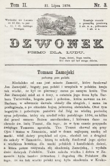 Dzwonek : pismo dla ludu. Nowa Serya. R. 11, 1870, T. 2, nr 3