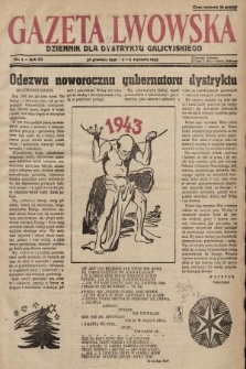 Gazeta Lwowska : dziennik dla Dystryktu Galicyjskiego. 1943, nr 1