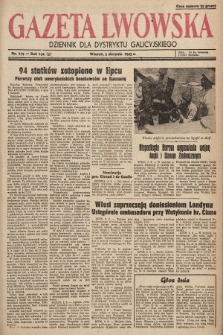 Gazeta Lwowska : dziennik dla Dystryktu Galicyjskiego. 1943, nr 179