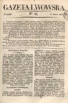 Gazeta Lwowska. 1836, nr 33