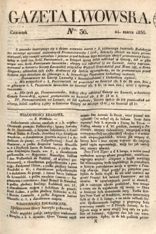 Gazeta Lwowska. 1836, nr 36