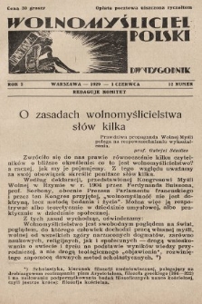 Wolnomyśliciel Polski. 1929, nr 12