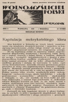 Wolnomyśliciel Polski. 1929, nr 18