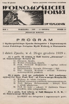 Wolnomyśliciel Polski. 1929, nr 25