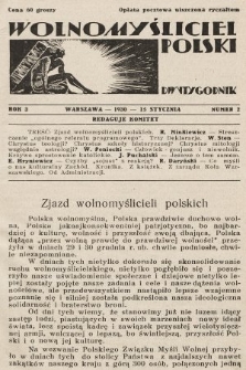 Wolnomyśliciel Polski. 1930, nr 2