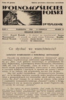 Wolnomyśliciel Polski. 1930, nr 13