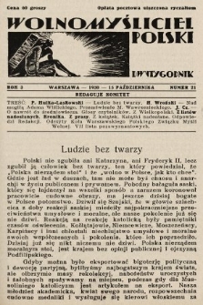 Wolnomyśliciel Polski. 1930, nr 21