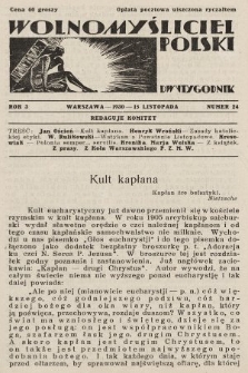 Wolnomyśliciel Polski. 1930, nr 24