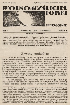 Wolnomyśliciel Polski. 1930, nr 26