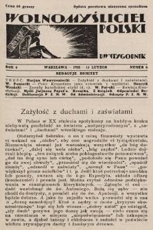 Wolnomyśliciel Polski. 1931, nr 6