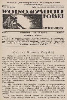 Wolnomyśliciel Polski. 1931, nr 9