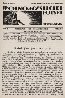Wolnomyśliciel Polski. 1931, nr 24