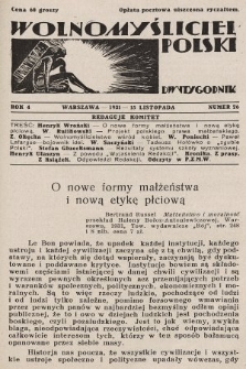 Wolnomyśliciel Polski. 1931, nr 26