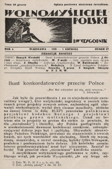 Wolnomyśliciel Polski. 1931, nr 27