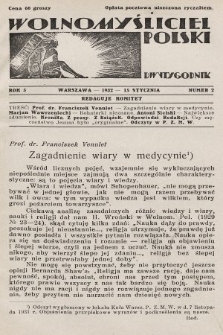 Wolnomyśliciel Polski. 1932, nr 2