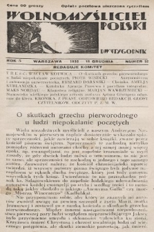 Wolnomyśliciel Polski. 1932, nr 25