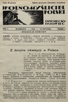 Wolnomyśliciel Polski. 1933, nr 2