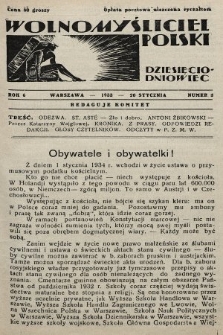 Wolnomyśliciel Polski. 1933, nr 3