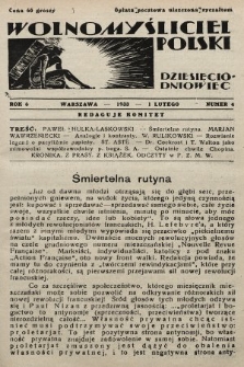 Wolnomyśliciel Polski. 1933, nr 4