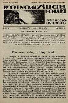 Wolnomyśliciel Polski. 1933, nr 16