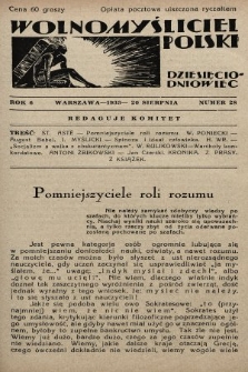 Wolnomyśliciel Polski. 1933, nr 28
