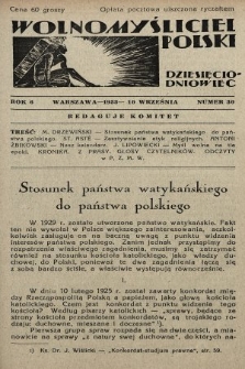 Wolnomyśliciel Polski. 1933, nr 30