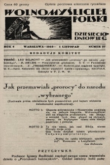 Wolnomyśliciel Polski. 1933, nr 37
