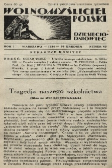 Wolnomyśliciel Polski. 1934, nr 42