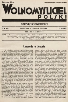 Wolnomyśliciel Polski. 1935, nr 3