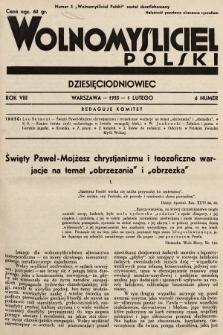 Wolnomyśliciel Polski. 1935, nr 6 (po konfiskacie nakład drugi)