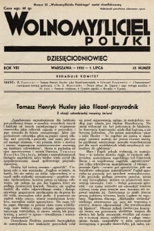 Wolnomyśliciel Polski. 1935, nr 023a
