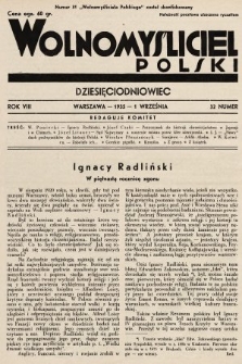 Wolnomyśliciel Polski. 1935, nr 32 (po konfiskacie nakład drugi)