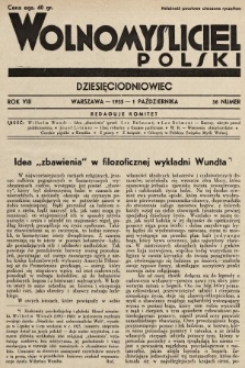 Wolnomyśliciel Polski. 1935, nr 36