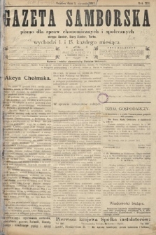 Gazeta Samborska : pismo poświęcone sprawom ekonomicznym i społecznym okręgu: Sambor, Stary Sambor, Turka. 1912, nr 1