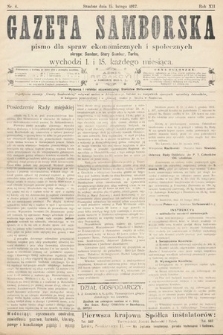 Gazeta Samborska : pismo poświęcone sprawom ekonomicznym i społecznym okręgu: Sambor, Stary Sambor, Turka. 1912, nr 4
