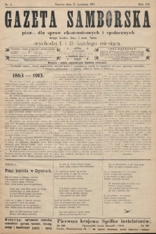 Gazeta Samborska : pismo poświęcone sprawom ekonomicznym i społecznym okręgu: Sambor, Stary Sambor, Turka. 1912, nr 8