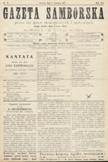 Gazeta Samborska : pismo poświęcone sprawom ekonomicznym i społecznym okręgu: Sambor, Stary Sambor, Turka. 1912, nr 11