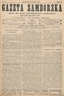 Gazeta Samborska : pismo poświęcone sprawom ekonomicznym i społecznym okręgu: Sambor, Stary Sambor, Turka. 1912, nr 18