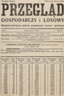 Przegląd Gospodarczy i Losowy : miesięcznik poświecony sprawom gospodarczym, losowym i giełdowym. 1935, nr 1