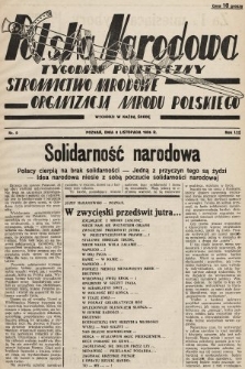 Polska Narodowa : tygodnik polityczny. 1936, nr 9