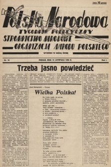 Polska Narodowa : tygodnik polityczny. 1936, nr 10