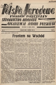 Polska Narodowa : tygodnik polityczny. 1937, nr 6