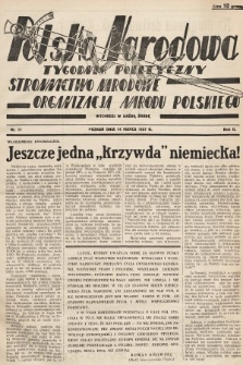 Polska Narodowa : tygodnik polityczny. 1937, nr 11