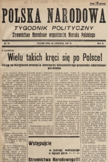 Polska Narodowa : tygodnik polityczny. 1937, nr 25